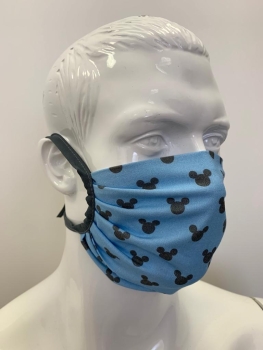 8019, TSM Mund-Nasenschutz, Blaue Maus, aus Baumwolle