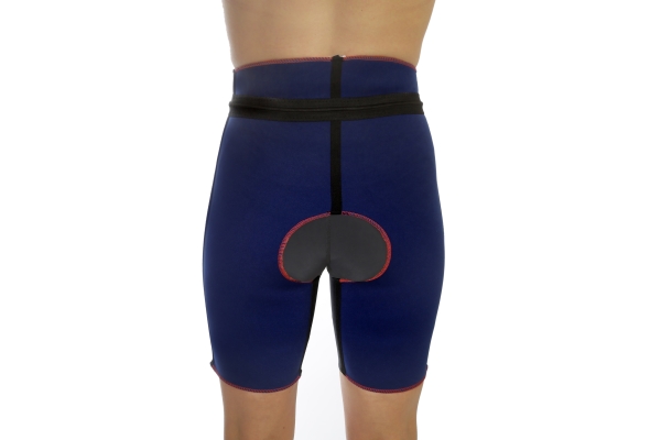 Ansicht der TSM Reh-Hose  mit offenem Schritt von hinten